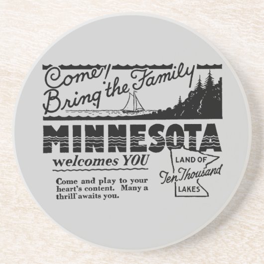 Minnesota Achterbahn Untersetzer (Vorne)