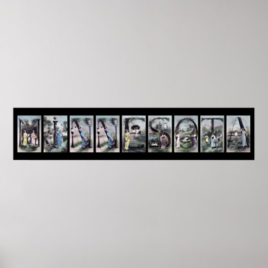 MINNESOTA Alphabet Letter Name Art Poster (Vorne)