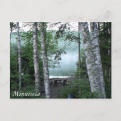 Minnesota am Seeufer Postkarte (Vorderseite)