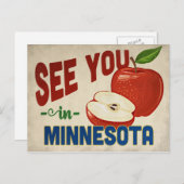 Minnesota Apple - Vintage Travel Postkarte (Vorne/Hinten)