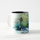 Minnesota Art Design Zweifarbige Tasse (Vorderseite Links)
