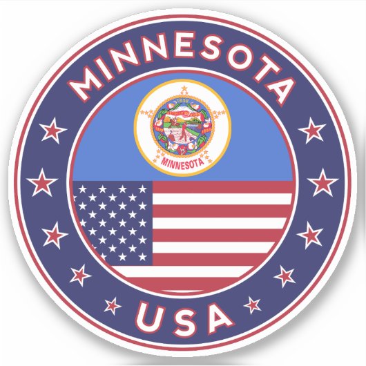 Minnesota Aufkleber (Vorderseite)