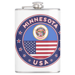 Minnesota-Aufkleber, Telefongehäuse, Tasche, Uhr Flachmann