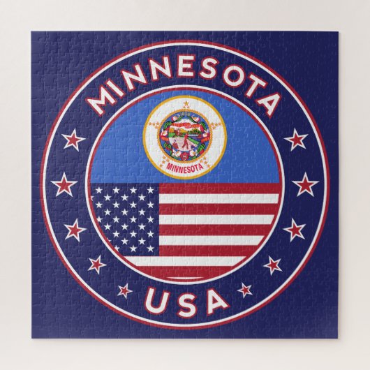 Minnesota-Aufkleber, Telefongehäuse, Tasche, Uhr Puzzle (Vertikal)
