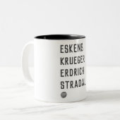Minnesota Autoren 2-Tone-Kaffee-Tasse Zweifarbige Tasse (Vorderseite Links)