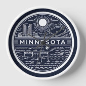 Minnesota Ball Wall Clock Uhr (Vorderseite)