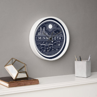 Minnesota Ball Wall Clock Uhr