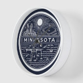 Minnesota Ball Wall Clock Uhr (Winkel)