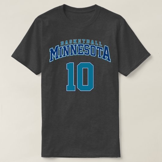 Minnesota Basketball Player Nummer 2 T-Shirt (Design vorne)