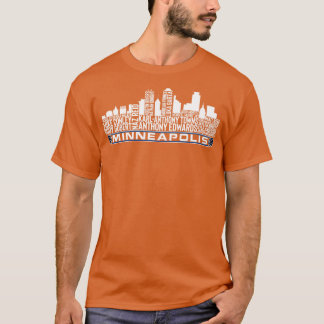 Minnesota Basketball Team 23 Spieler Roster Minnea T-Shirt
