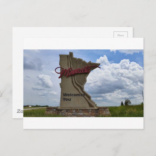 Minnesota begrüßt Sie Postkarte (Vorne/Hinten)