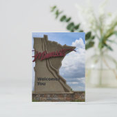 Minnesota begrüßt Sie Postkarte (Stehend Vorderseite)