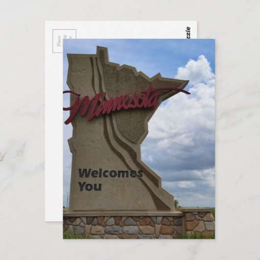 Minnesota begrüßt Sie Postkarte (Vorne/Hinten)