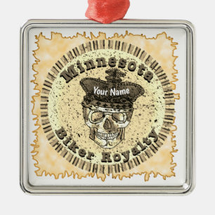 Minnesota Biker  Ornament Aus Metall