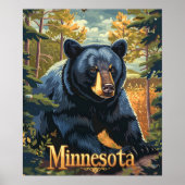 Minnesota Black Bar Poster (Vorne)