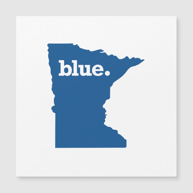 MINNESOTA-BLAU-STAAT MAGNETKARTE (Vorderseite)