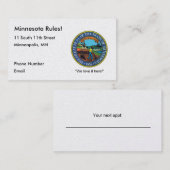 Minnesota Business Cards Terminkarte (Vorne/Hinten)
