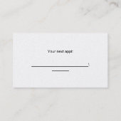 Minnesota Business Cards Terminkarte (Rückseite)