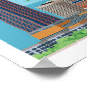 Minnesota Cartoon Map Poster (Ecke)