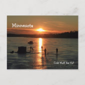 Minnesota "Cold 'Nuff 'Fer 'Ya?" Postkarte (Vorderseite)