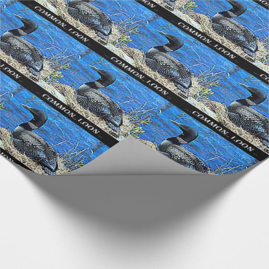 Minnesota-CommonLoon Geschenkpapier (Ecke)