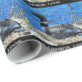 Minnesota-CommonLoon Geschenkpapier (Rolleneckpunkt)