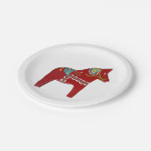 Minnesota Dala House Dinner Plate Pappteller (Schrägansicht)