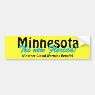 Minnesota das neue Florida Autoaufkleber
