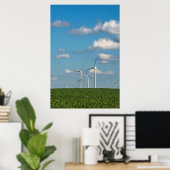 Minnesota, Dexter, Große Wiese-Windfarm 2 Poster (Heimbüro)