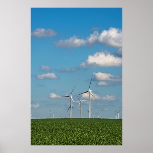 Minnesota, Dexter, Große Wiese-Windfarm 2 Poster (Vorne)