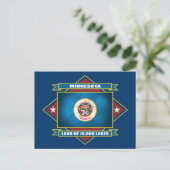 Minnesota Diamond Postkarte (Stehend Vorderseite)