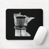 Minnesota Disc Golf Staat mit Basket Distressed G Mousepad (Mit Mouse)