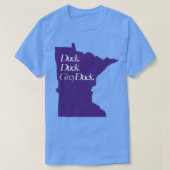 Minnesota Duck Duck Gray Duck Lila T-Shirt (Design vorne)