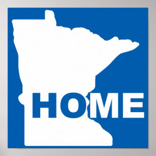 Minnesota - Ein Zuhause fern vom Bundesstaat Plaka Poster