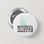 Minnesota-Eingeborener Button (Vorne & Hinten)