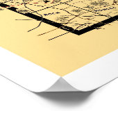 Minnesota Eisenbahnkarte 1897 Poster (Ecke)