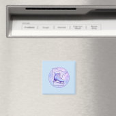 Minnesota Eislauf Blau & Lila Magnet (In Situ (Geschirrspüler))