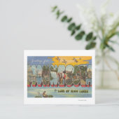 Minnesota (Enten) - Große Buchstabenszenen Postkarte (Stehend Vorderseite)