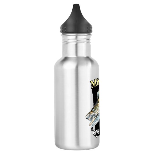 Minnesota 'Eye Candy Funny Walleye Fischen Edelstahlflasche (Links)
