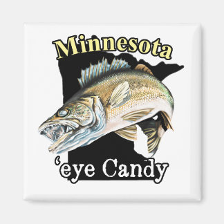 Minnesota 'Eye Candy Funny Walleye Fischen Magnet