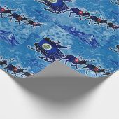 Minnesota Fahne Weihnachtsgebäck Geschenkpapier (Ecke)