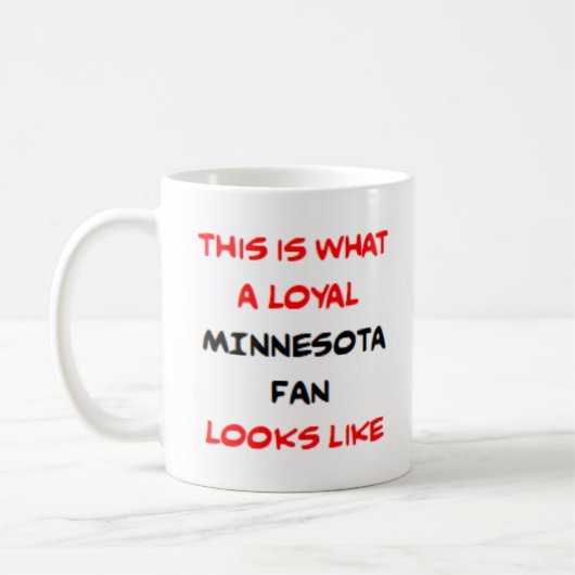Minnesota-Fan, treu Kaffeetasse (Links)