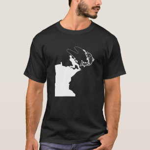 Minnesota Fischen MN Liebe zum Fischen T-Shirt