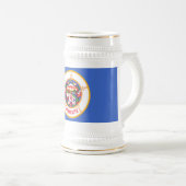 MINNESOTA FLAG BIERGLAS (VorderseiteRechts)