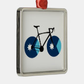 Minnesota Flag Cycling Ornament Aus Metall (Rechts)