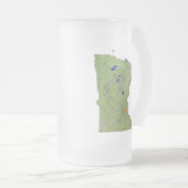 Minnesota Flag Karte Stadt Tasse (VorderseiteRechts)
