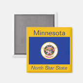 Minnesota Flag Magnet (Vorderseite/Rückseite)
