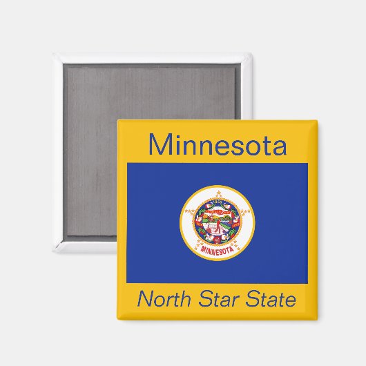 Minnesota Flag Magnet (Vorderseite/Rückseite)