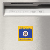 Minnesota Flag Magnet (In Situ (Geschirrspüler))