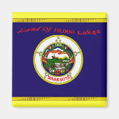 Minnesota Flag Magnet (Vorne)